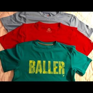 3 Athletics t-shirts, fast drying,